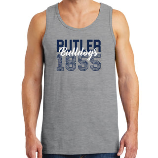 Flower Power Butler Bulldogs Heavy Cotton Tank Top - Sport Grey