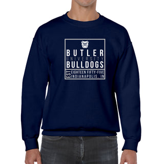 Butler Box Label Crewneck - Navy