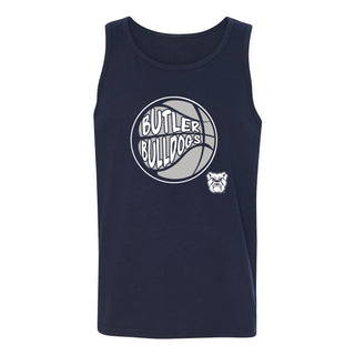 Butler University Bulldogs Street Basketball Heavy Cotton Tank Top - Navy