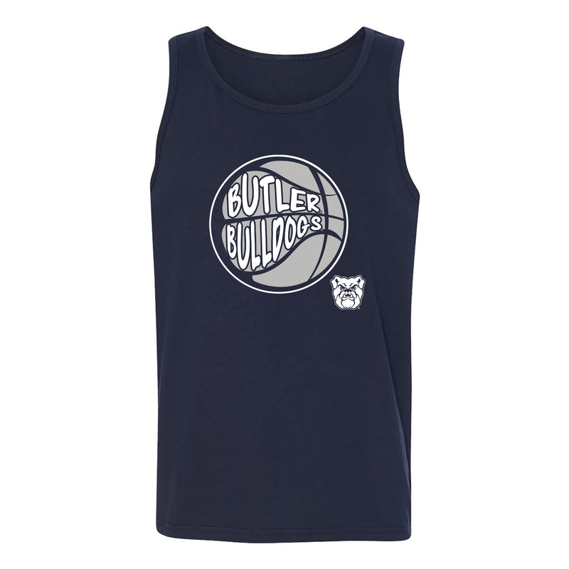 Butler University Bulldogs Street Basketball Heavy Cotton Tank Top - Navy