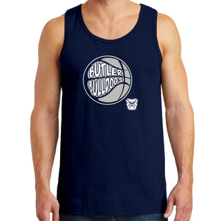 Butler University Bulldogs Street Basketball Heavy Cotton Tank Top - Navy