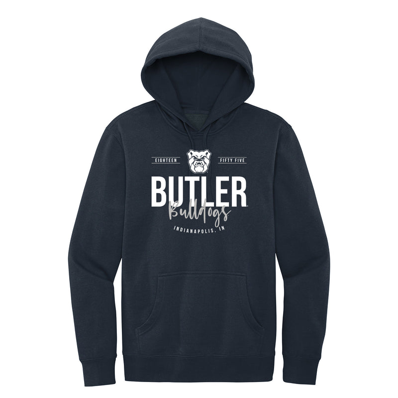 Butler University Bulldogs Harbor Script Canvas District Fleece Hoodie - New Navy