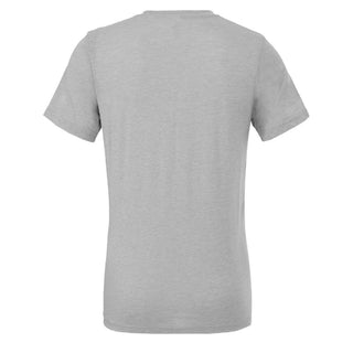 University of Houston Cougars Division Arch Canvas Triblend Short Sleeve T Shirt - Athletic Grey