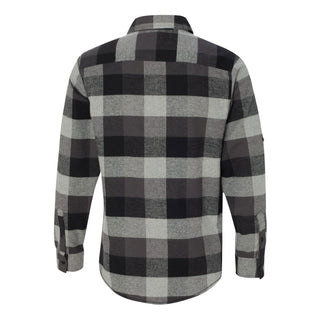 Iowa Secondary Logo LC EMB Burnside Flannel Long Sleeve - Black/Grey