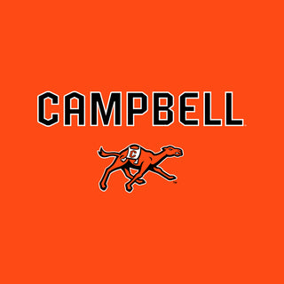 Campbell University Fighting Camels Arch Logo Basic Cotton Long Sleeve T-Shirt - Orange