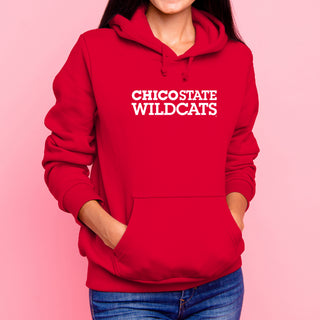 Chico State Wildcats Basic Block Hoodie - Red