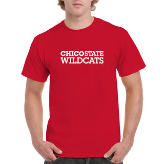 Chico State Wildcats Basic Block T-Shirt - Red