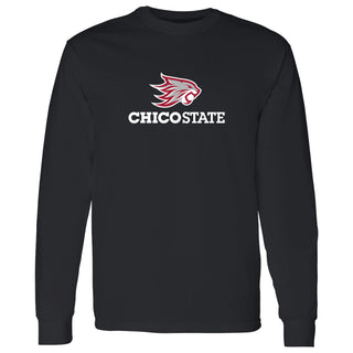 Chico State Wildcats Primary Logo Long Sleeve T-Shirt - Black