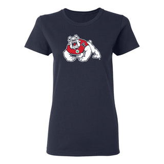 Fresno State Bulldogs Primary Logo Women's T-Shirt - Navy