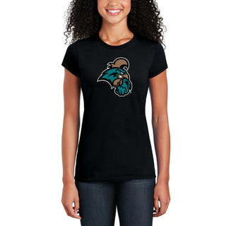 Coastal Carolina Chanticleers Primary Logo Women's T-Shirt - Black