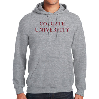 Colgate Institutional Logo Hoodie - Sport Grey
