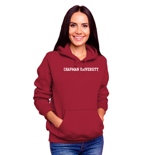 Chapman University Panthers Basic Block Hoodie - Cardinal