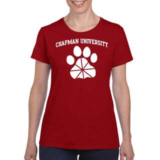 Chapman University Panthers Arch Logo Women's T-Shirt - Cardinal