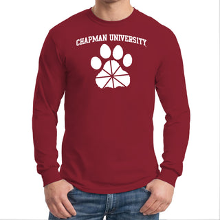Chapman University Panthers Arch Logo Long Sleeve T-Shirt - Cardinal