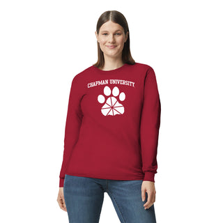 Chapman University Panthers Arch Logo Long Sleeve T-Shirt - Cardinal