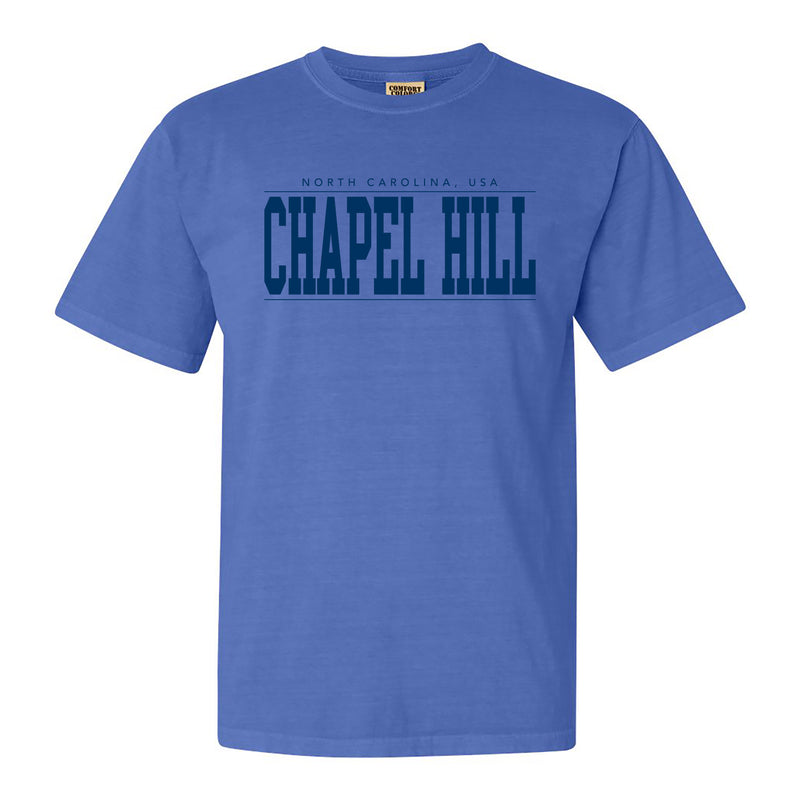 Chapel Hill Monotone Bold CC T-Shirt - Flo Blue
