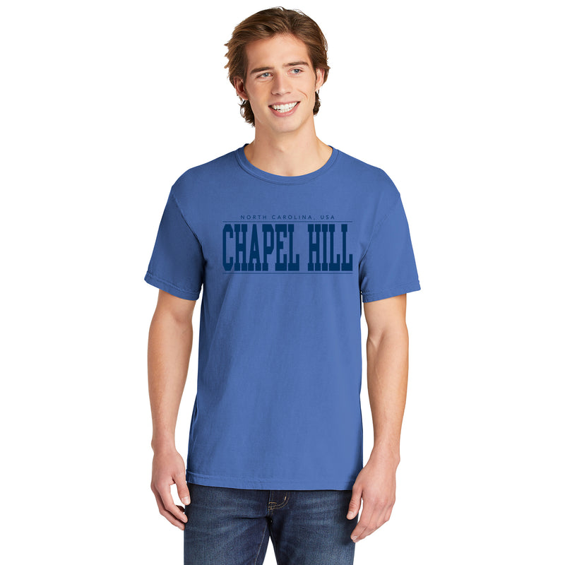 Chapel Hill Monotone Bold CC T-Shirt - Flo Blue