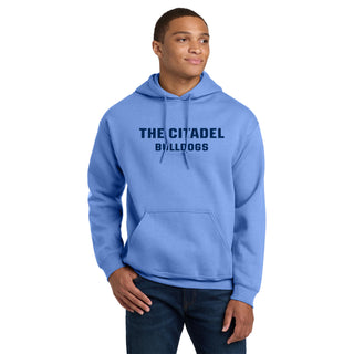 The Citadel Front Back Print Hoodie - C Blue
