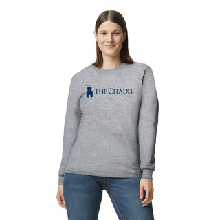 The Citadel Institutional Logo Long Sleeve - Sport Grey