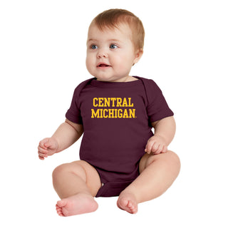 Central Michigan Primary Logo Creeper - Maroon