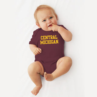 Central Michigan Primary Logo Creeper - Maroon