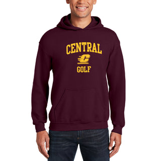 Central Michigan Arch Logo Golf Hoodie - Maroon