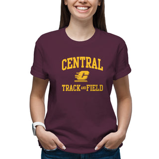 Central Michigan Arch Logo Track & Field T-Shirt - Maroon