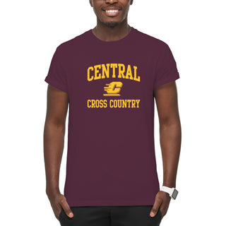 Central Michigan Arch Logo Cross Country T-Shirt - Maroon