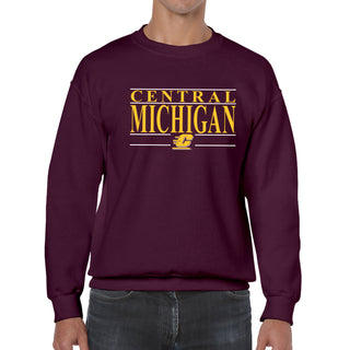 Central Michigan Headline Crewneck - Maroon