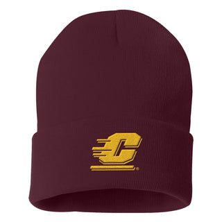 Central Michigan Primary Logo Solid Knit Cuffed Beanie