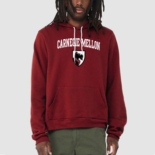 Carnegie Mellon Arch Logo Sponge Fleece Hoodie - Cardinal