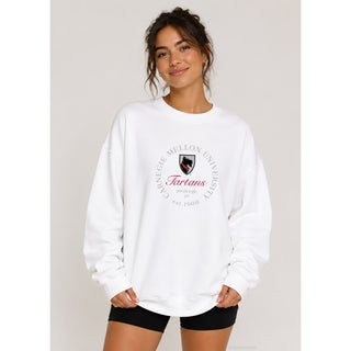Carnegie Mellon Roundabout BTB Crewneck - White