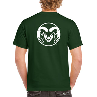 Colorado State Front Back Print T-Shirt - Forest