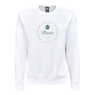 Colorado State Roundabout BTB Crewneck - White