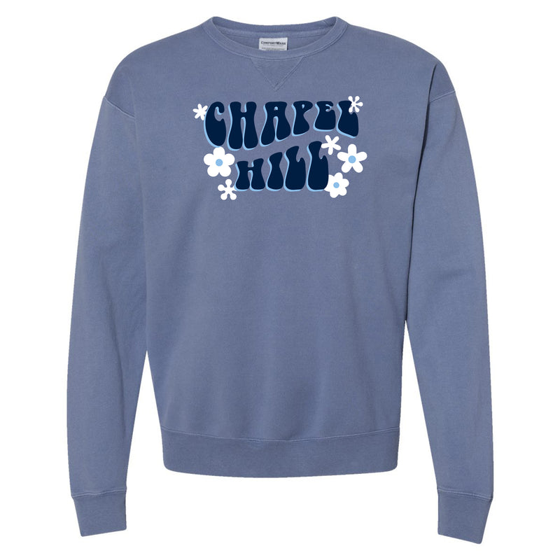 Chapel Hill Groove On CW Garment-Dyed Crewneck - Saltwater