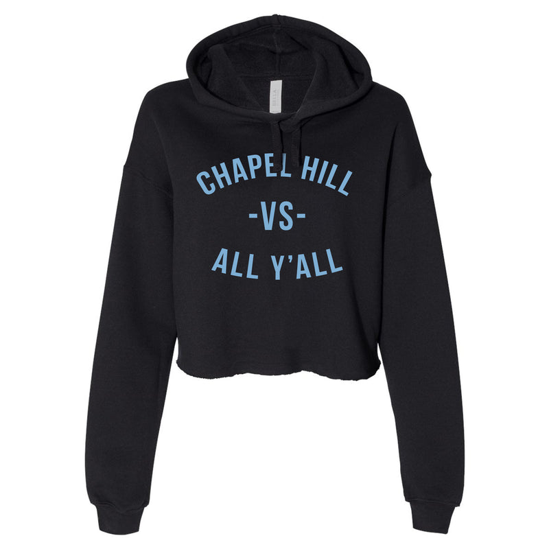 Chapel Hill Vs All Yall Crop Hoodie - Black