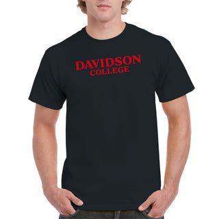 Davidson Wildcats Basic Block T Shirt - Black