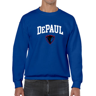 DePaul Arch Logo Crewneck - Royal