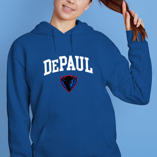 DePaul Arch Logo Hoodie - Royal