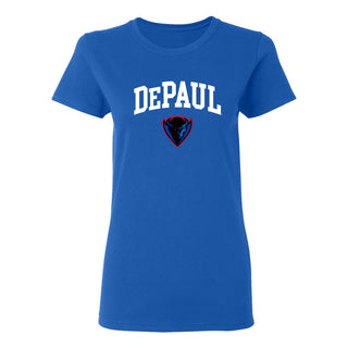 DePaul Arch Logo Womens T-Shirt - Royal