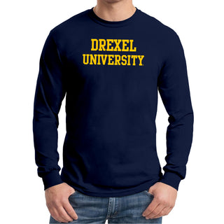 Drexel University Dragons Basic Block Long Sleeve - Navy