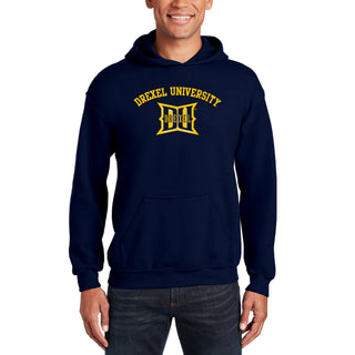 Drexel University Dragons Arch Logo Hoodie - Navy