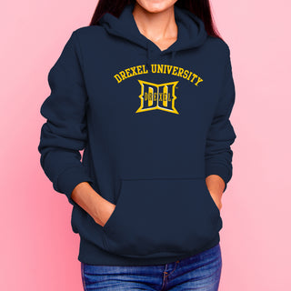 Drexel University Dragons Arch Logo Hoodie - Navy