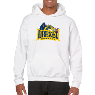 Drexel University Dragons Primary Logo Hoodie - White