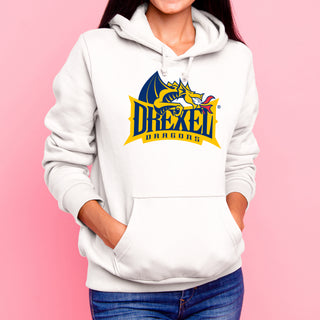 Drexel University Dragons Primary Logo Hoodie - White