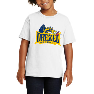 Drexel University Dragons Primary Logo Youth T-Shirt - White