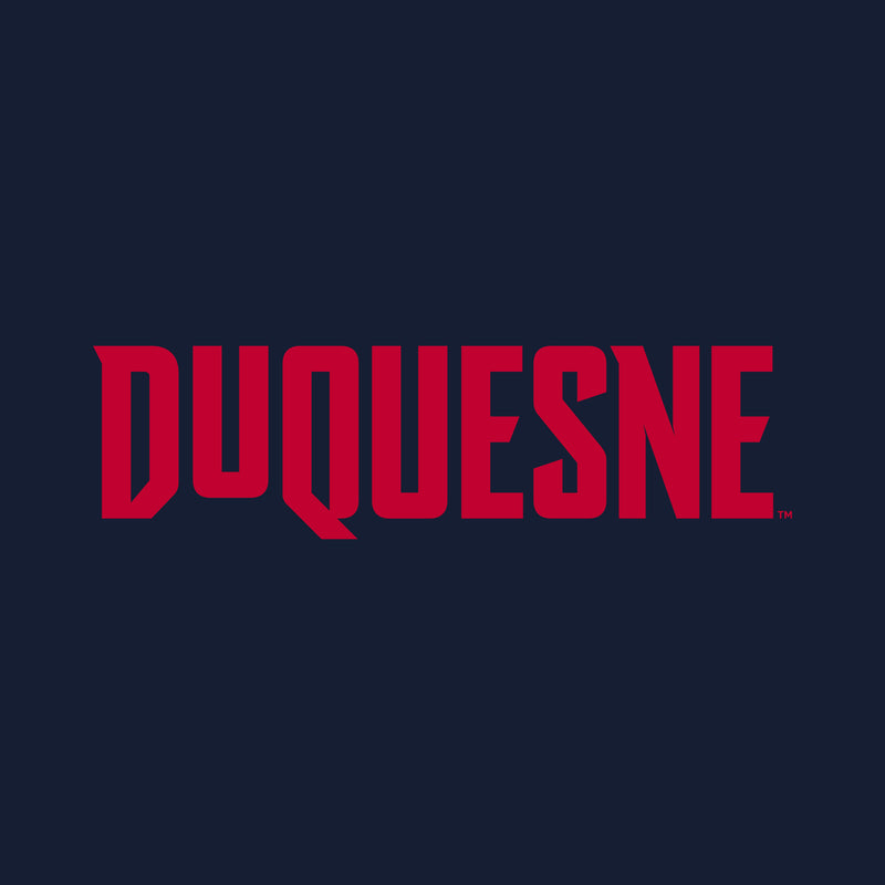 Duquesne Basic Block Hoodie - Navy