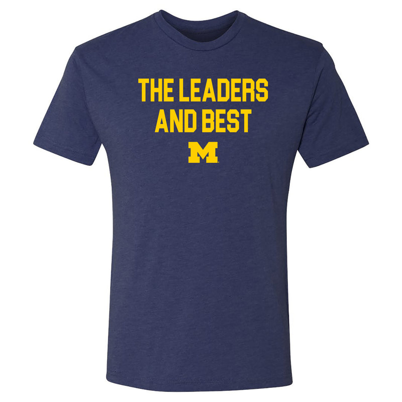 Michigan Leaders and Best Triblend T-Shirt - Vintage Navy