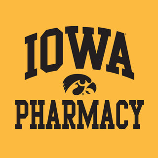 University of Iowa Hawkeyes Arch Logo Pharmacy Short Sleeve T Shirt - Gold