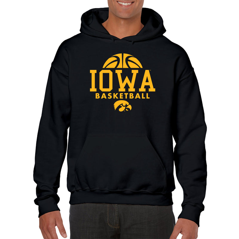 Iowa Hawkeyes Basketball Hype Hoodie - Black